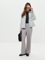 18048-09 Пальто Жакет Светло Серый