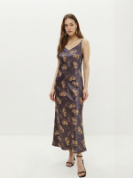 11386-08 Платье тёмно серый