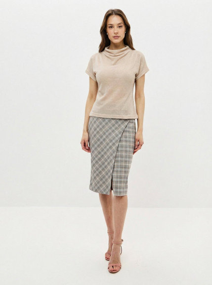 22099-14 Блуза Бежевая