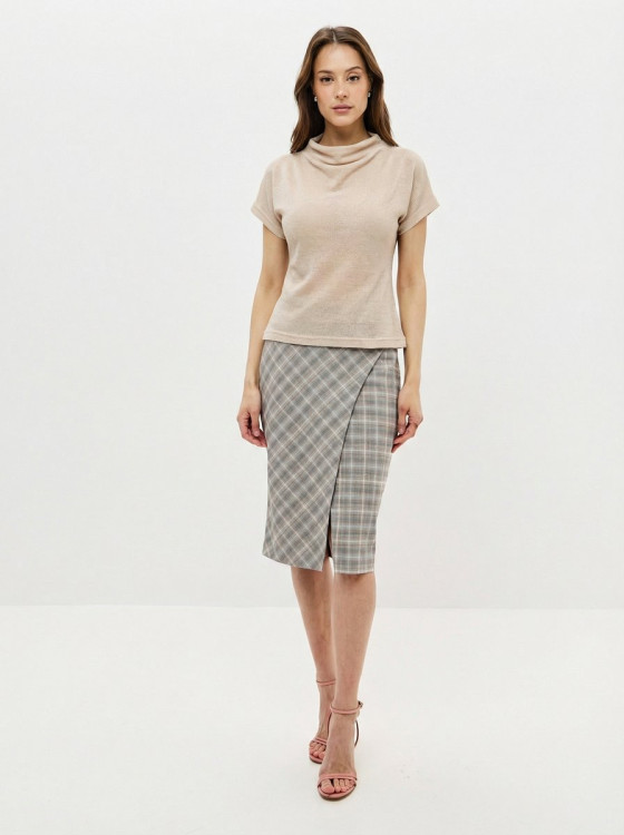 22099-14 Блуза Бежевая