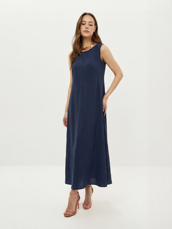 11394-03 Платье тёмно синий