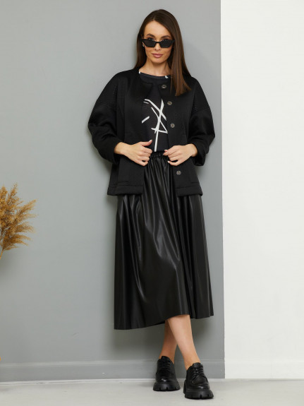 10659-01 юбка черный