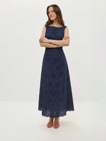 11412-03 Платье тёмно синий