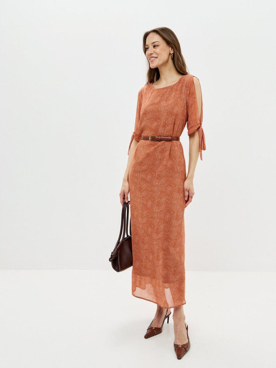 11413-39 Платье терракотовый