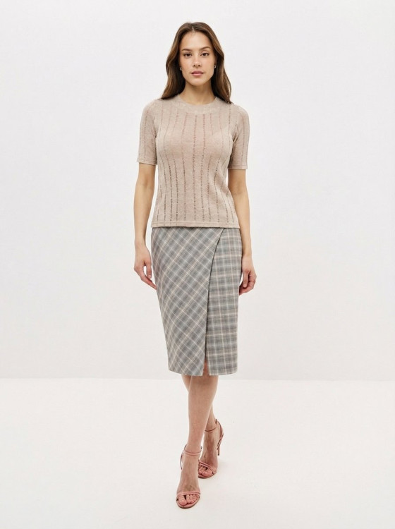 13005-14 Блуза бежевы