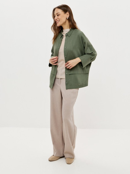 13105-30 Рубашка оливковый