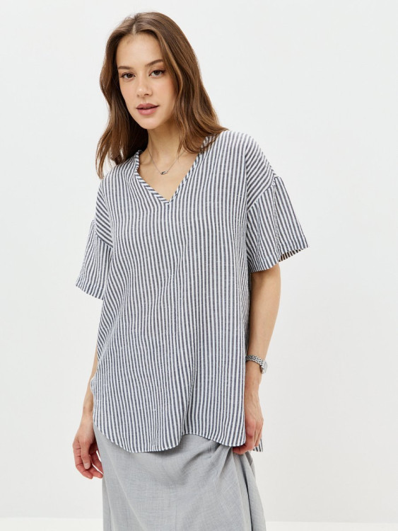 13301п-08 Рубашка тёмно серый