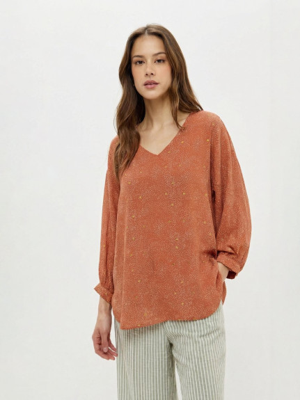 13301-39 Блузка терракотовый