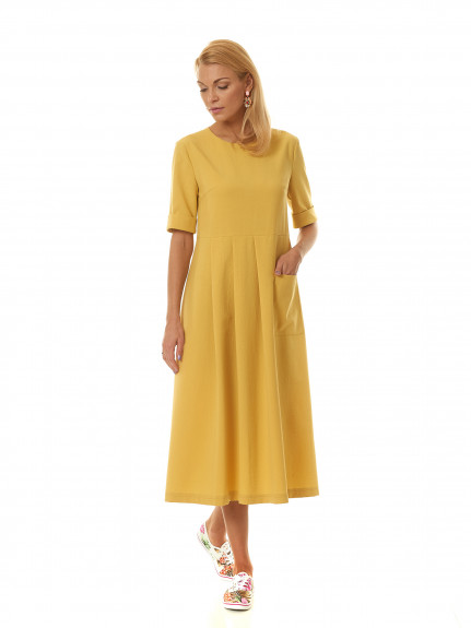 Платье 11090-46 желтый