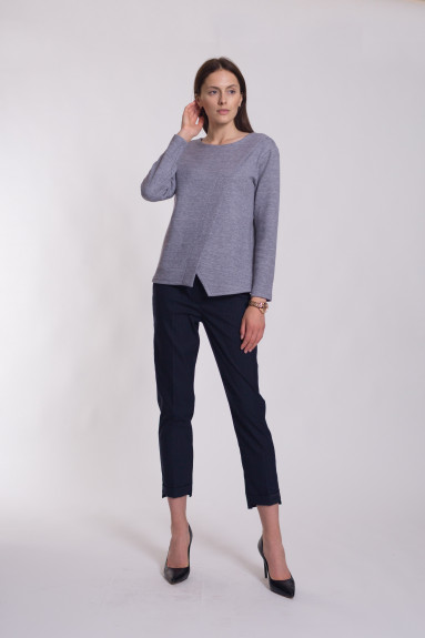 Блуза 21058-0720 серый 