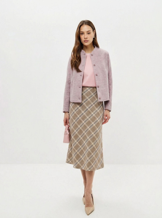 10660-14 Юбка Бежевый