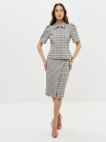 10672-30 Юбка Оливковый