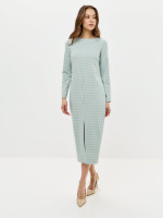 11407-33г Платье Мятный (Гусиная лапка)