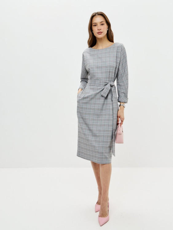 11408-30 Платье Оливковый