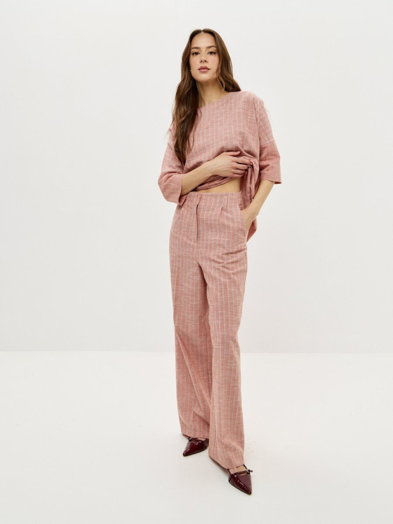 14163-39 Брюки терракотовый