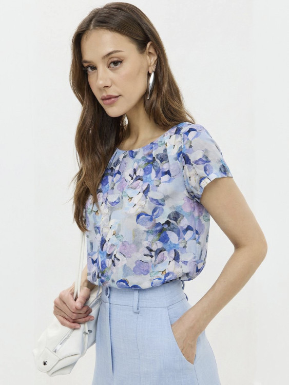 13203-02  Блузка Синий