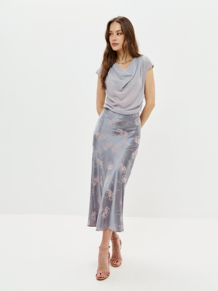 10660-07 Юбка серый