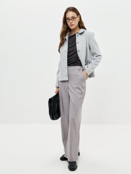 14161-09 Брюки Светло Серый