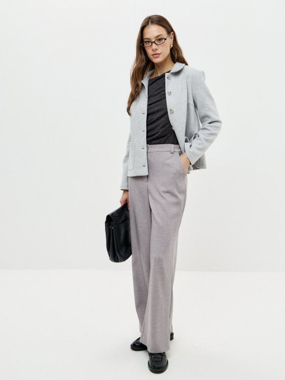 14161-09 Брюки Светло Серый