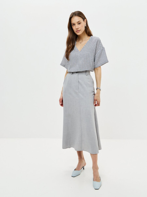 10690-07 Юбка серый