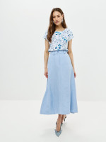 10690-25 Юбка голубой