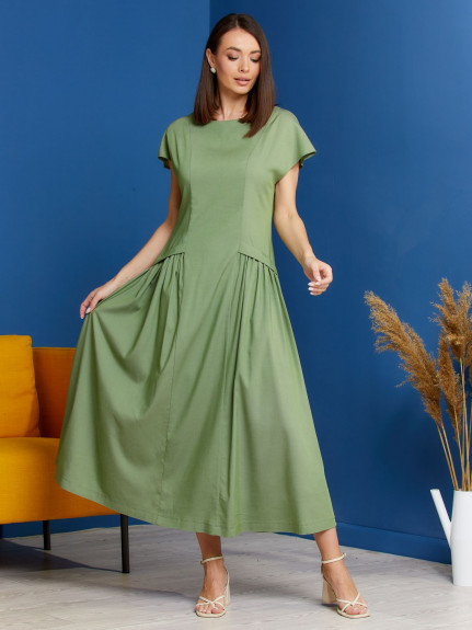 11265-30 оливковый платье