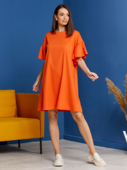 11267-15 оранжевый платье